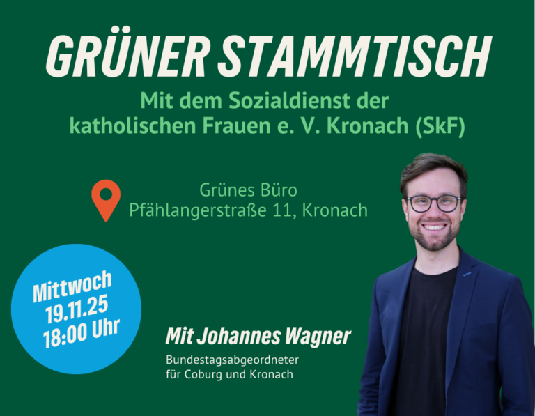 Stammtisch mit dem Sozialdienst katholischer Frauen und Johannes Wagner (MdB)