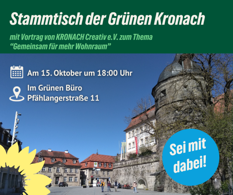 Grüner Stammtisch mit Kronach Creativ e.V.