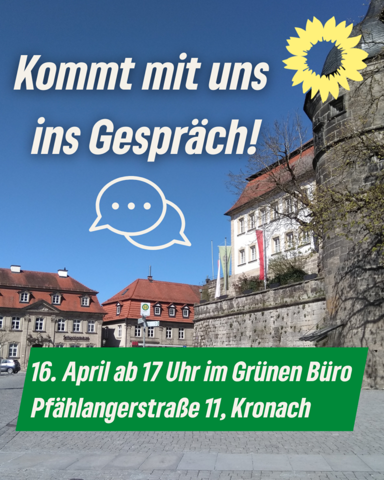 Bürgerbeteiligung erwünscht: Kronacher Grüne laden zur Sprechstunde und zur Diskussion über Marienplatz-Neugestaltung