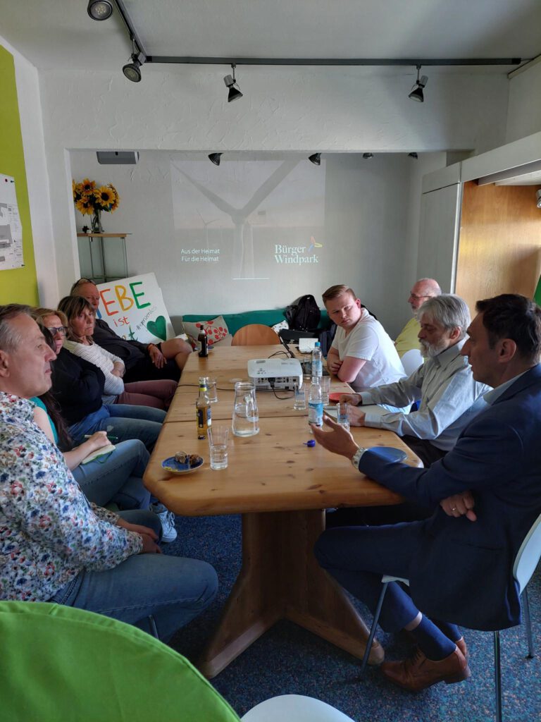 Grüner Stammtisch – Ein klares Zeichen für die Energiewende und Mehrwerte für alle (14.05.)